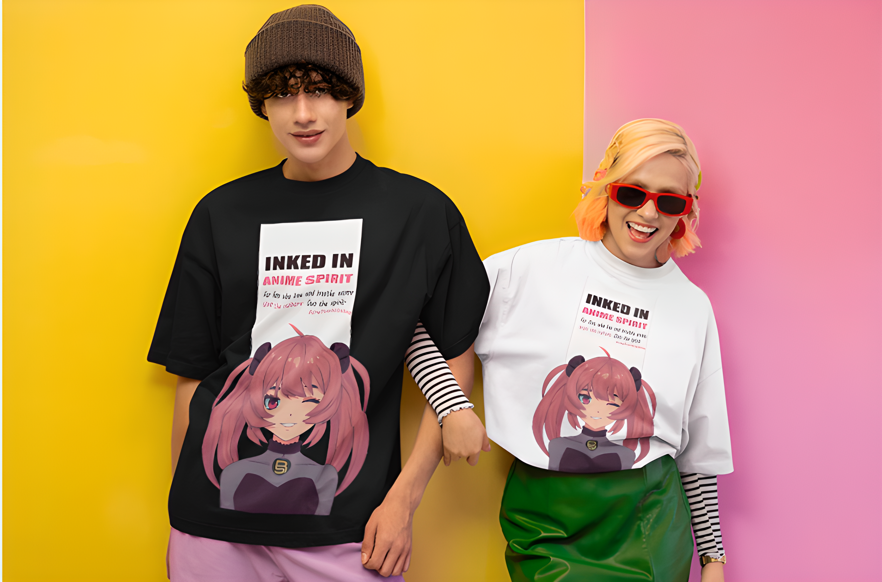 Inked In Anime Spirit BeingStark Unisex Oversized Classic T-Shirt